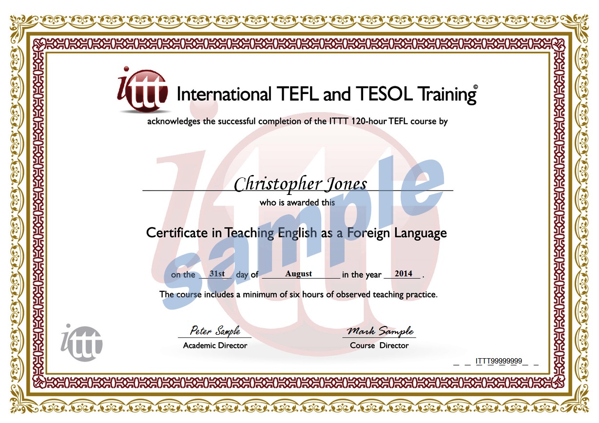 Tefl Tesol international Certificate combined courses ️ ️ ️ ITTT